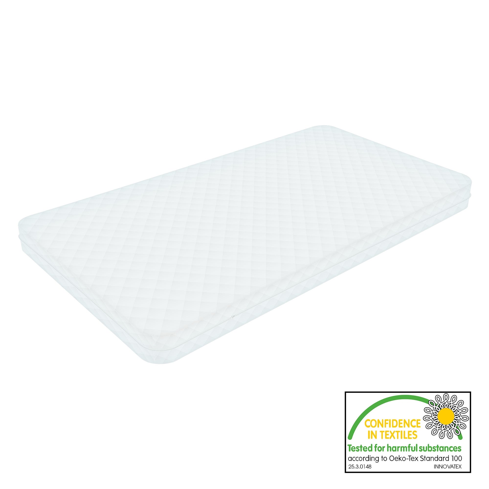 Lit d'enfants Tipi 70x140 cm blanc style indien cadre bois de pin massif avec matelas hypoallergénique housse amovible respirant et sommier à lattes - 3