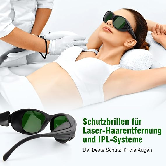 Lunettes de protection IPL 200NM-2000NM pour HPL/IPL, avec filtre UV-C, idéales pour opérateurs en cosmétologie - 2