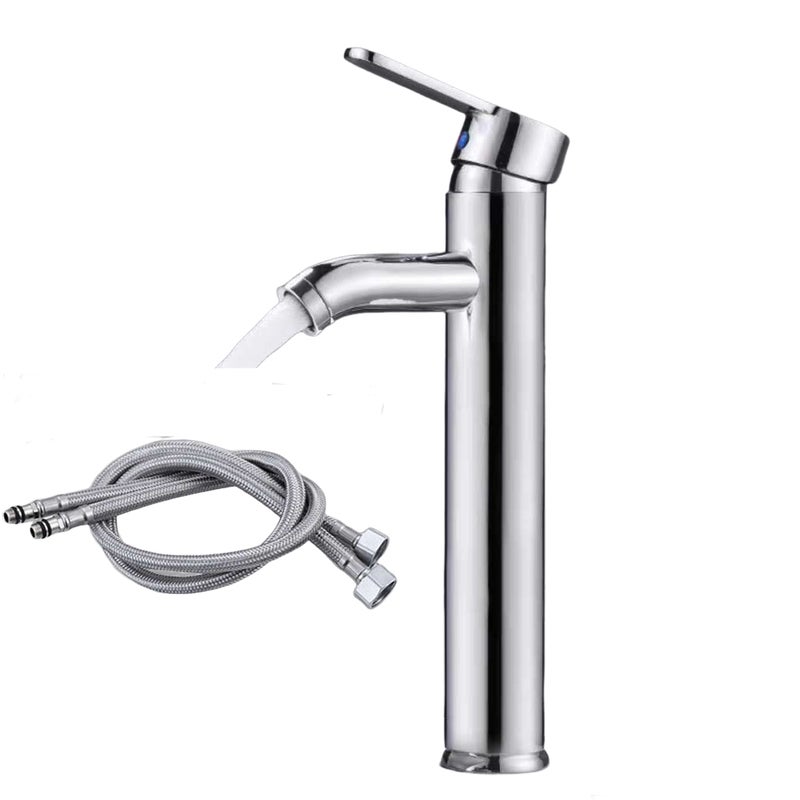 Bateria mieszaczowa do wody ciepłej i zimnej, bateria umywalkowa jednouchwytowa (kolor: wysokiej jakości galwanizacja)