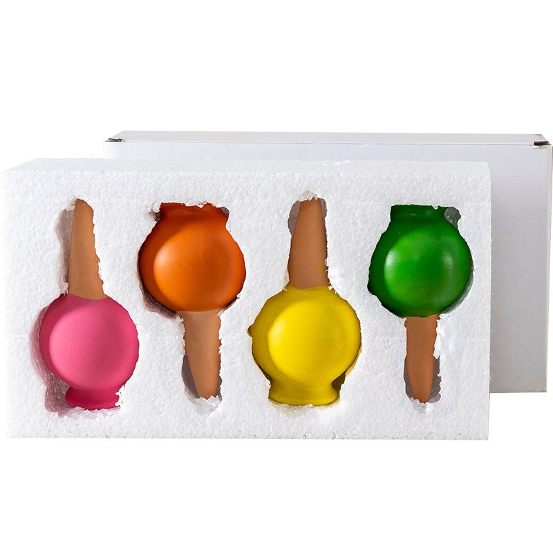 Lot de 4 goutteurs d’eau en céramique–Système d’irrigation goutte-à-goutte automatique pour plantes en pot–Arrosage décoratif pour intérieur/extérieur - 7