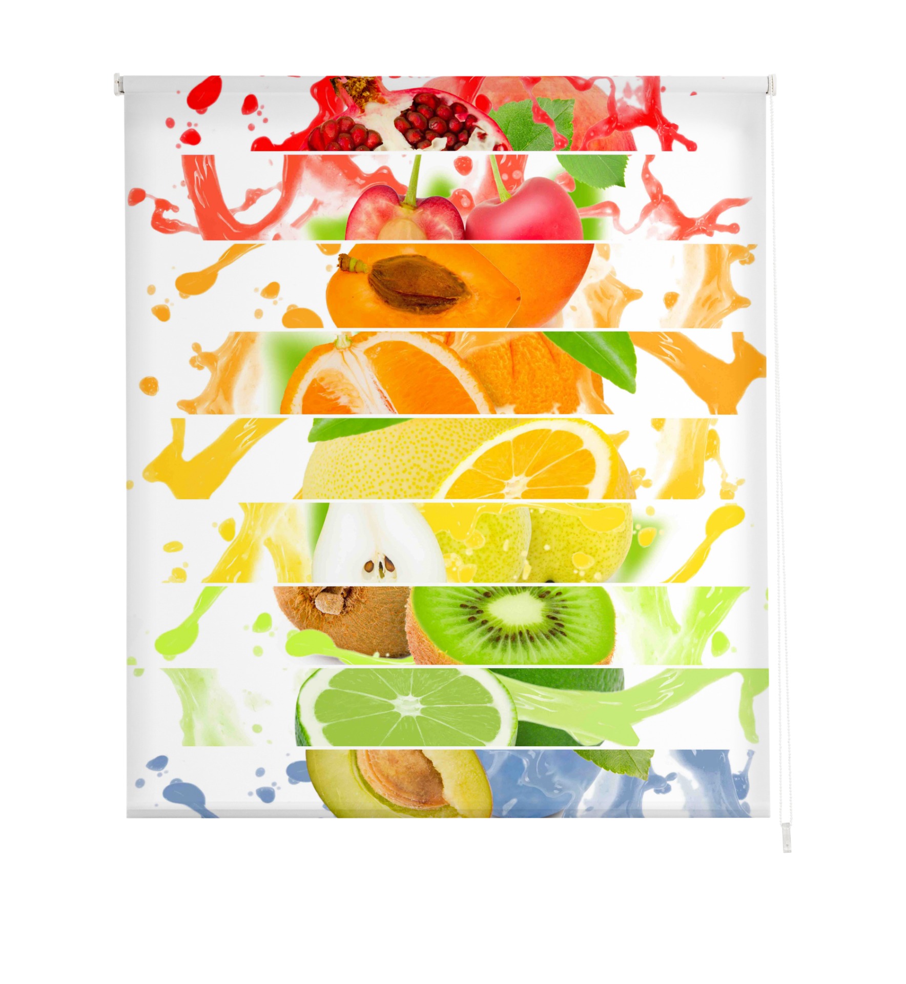 Estoralis | estores personalizados easyfix de cocina | 120 x 150 cm (ancho por alto) tamaño de tela 117 x 150 cm | modelo c-1219 color unico