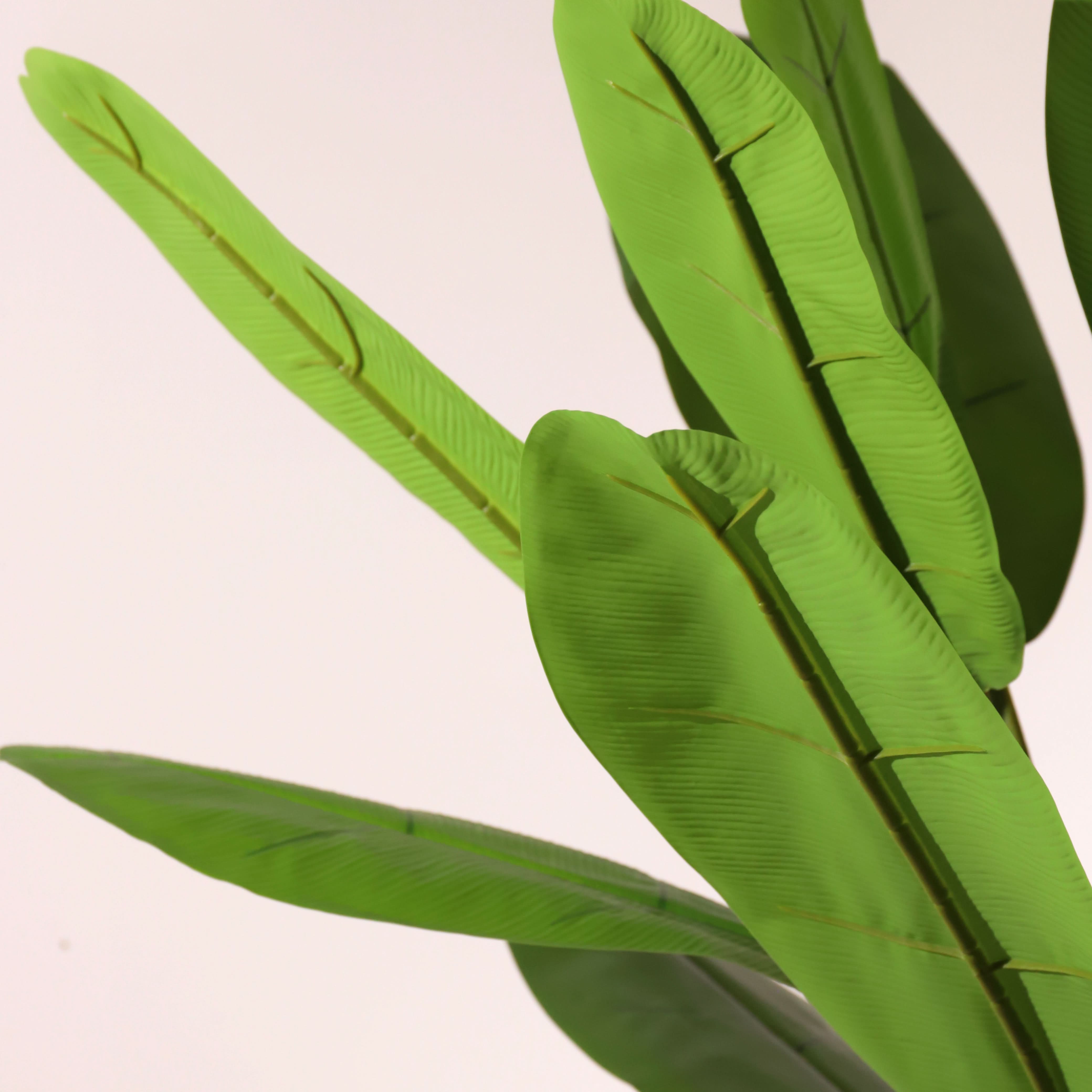 Planta artificial Bananera Marrón y verde 180 cm | Naturing Monde - Para interior - Tronco natural - En maceta - 6