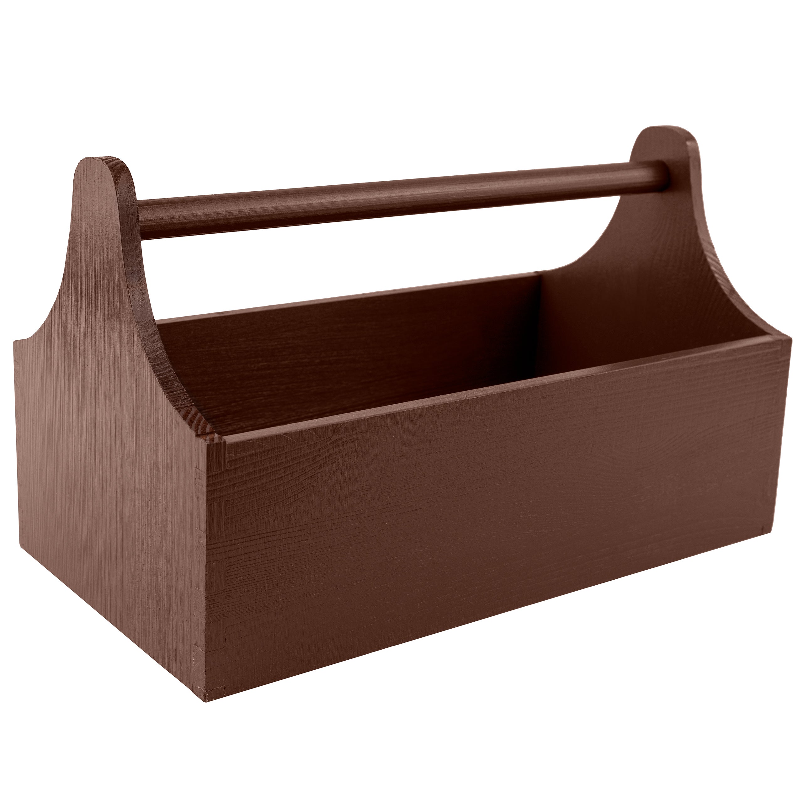 Caja De Herramientas De Madera De Pino Sin Terminar WooDeeDoo - Con Asa, Para Jardinería, Manualidades, Juguetes, Garaje Y Arte (34x18x20,5 Cm)