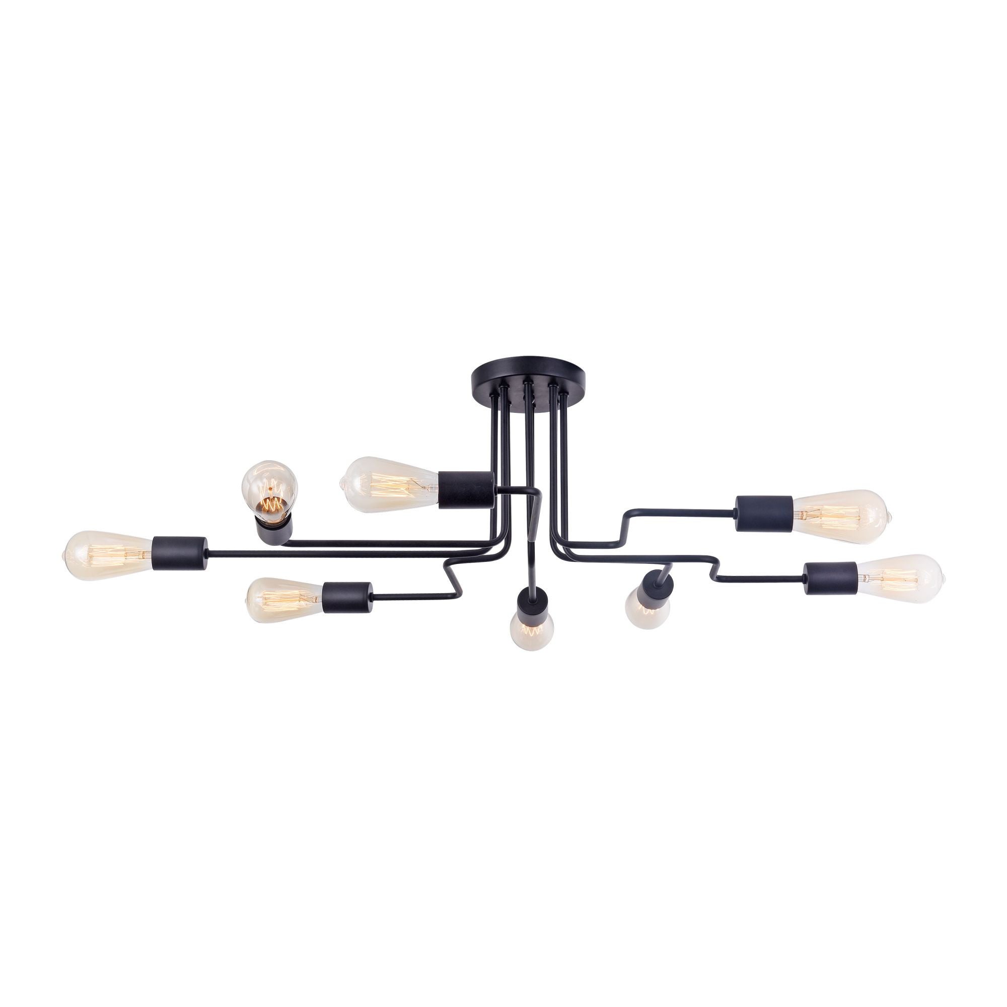 Lampa sufitowa wisząca Gilbert czarna 8xE27x60W wym: 25,2 x 87 x 59 cm metal Maytoni