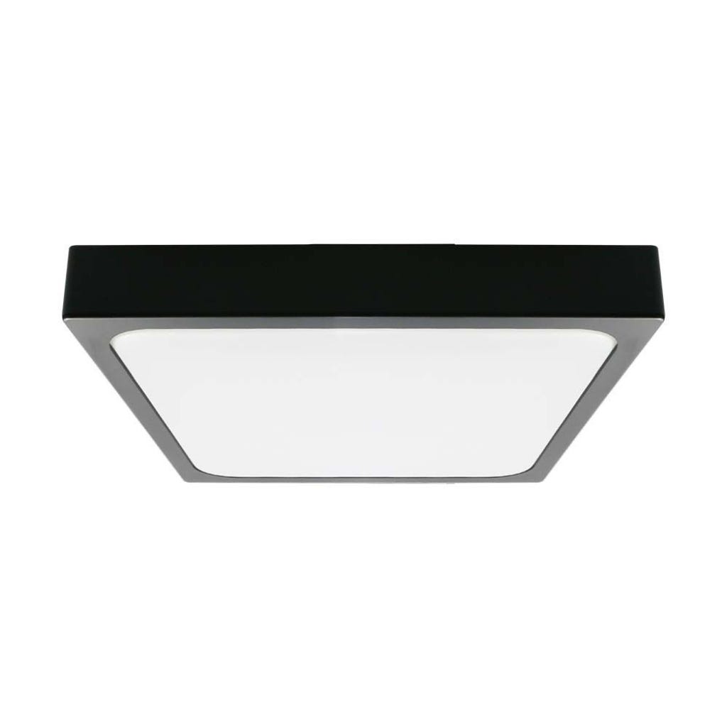 L mpara De Techo LED Cuadrado 18W Color Negro 6500K IP44 Leroy Merlin L mpara De Techo LED Cuadrado 18W Color Negro 6500K IP44 Leroy Merlin