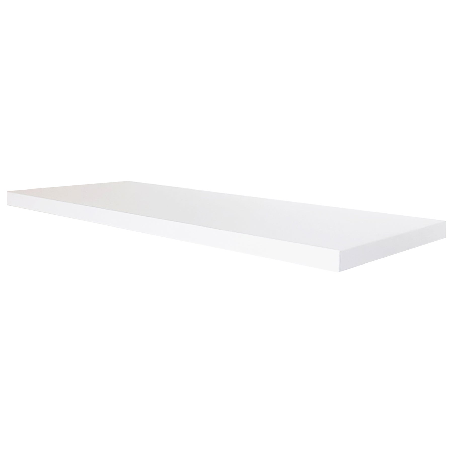 Henor Étagère murale en Bois 90 x 15 x 2.5 cm Support caché. Réglable horizontalement. Vertical et inclinaison. Charge max. 30kg Blanc - 2