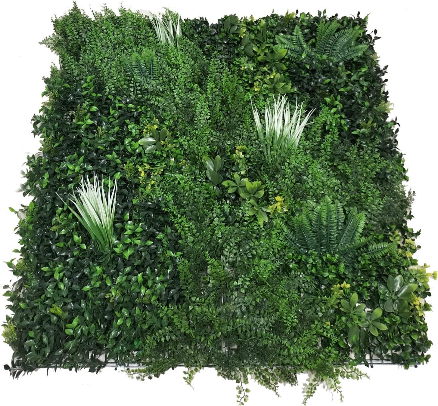 Pannello Siepe Artificiale Tropicale 100x100cm - Verde Modulare Per Interni Ed Esterni - Foto 2