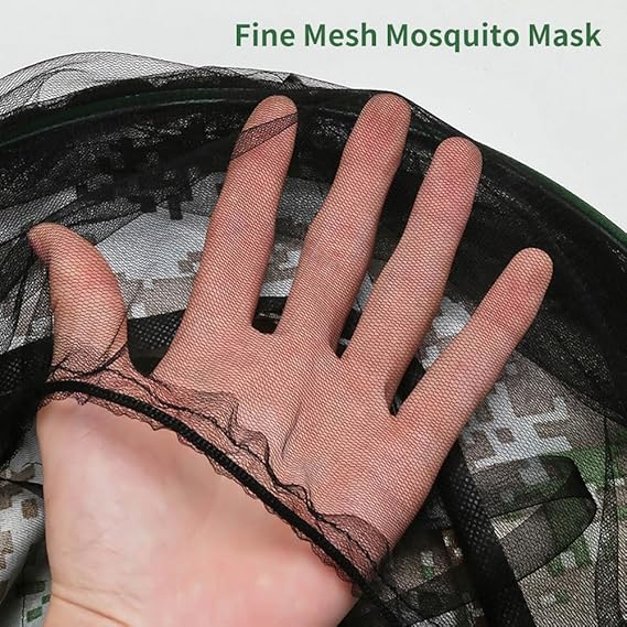 Chapeau avec moustiquaire, filet anti-insectes, filet de protection du visage pour apiculteur, chapeau de protection solaire, chapeau en filet - 5