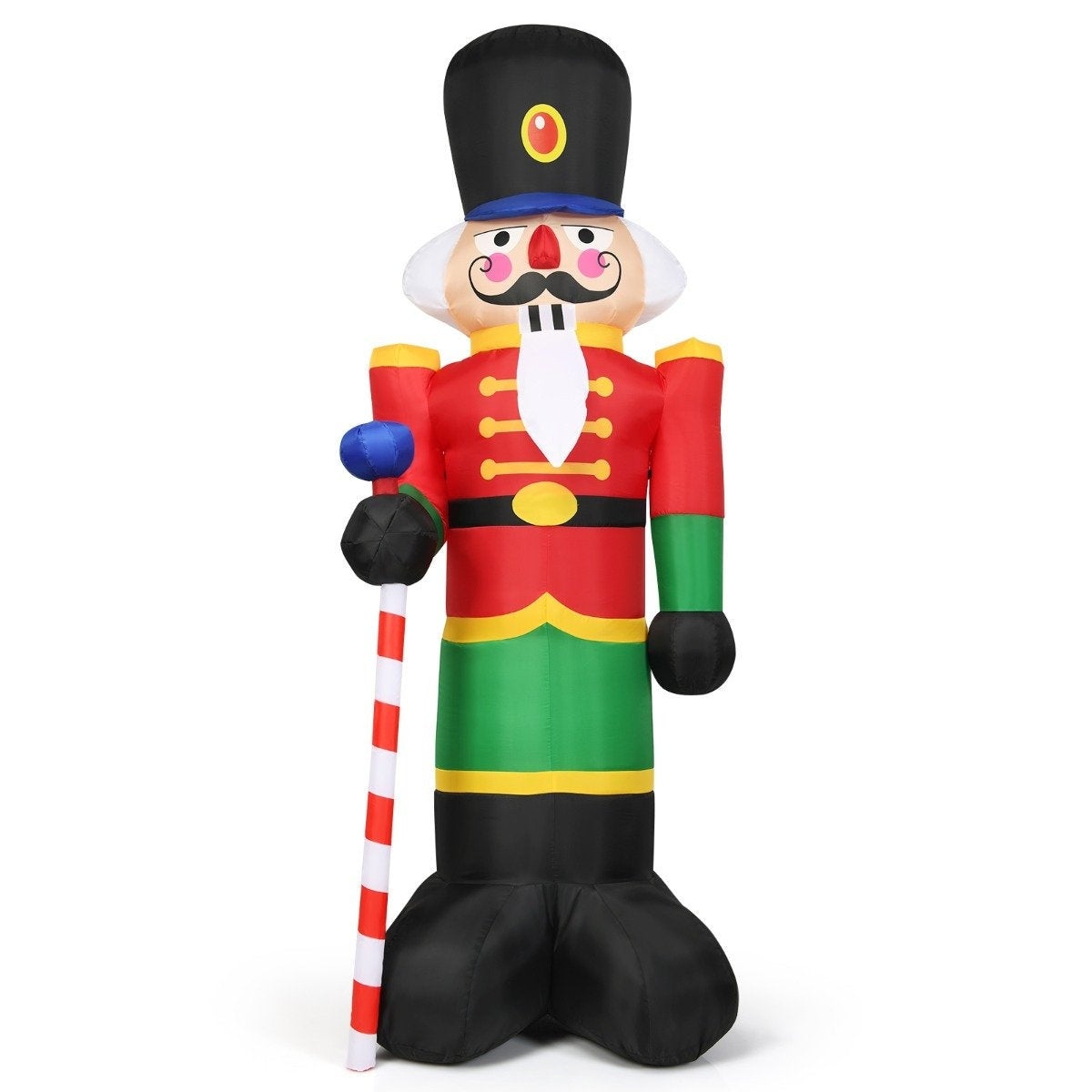 HuPop Costume gonflable de soldat casse-noisette de Noël, costume gonflable pour adulte/fête de Noël, carnaval (Nutcracker