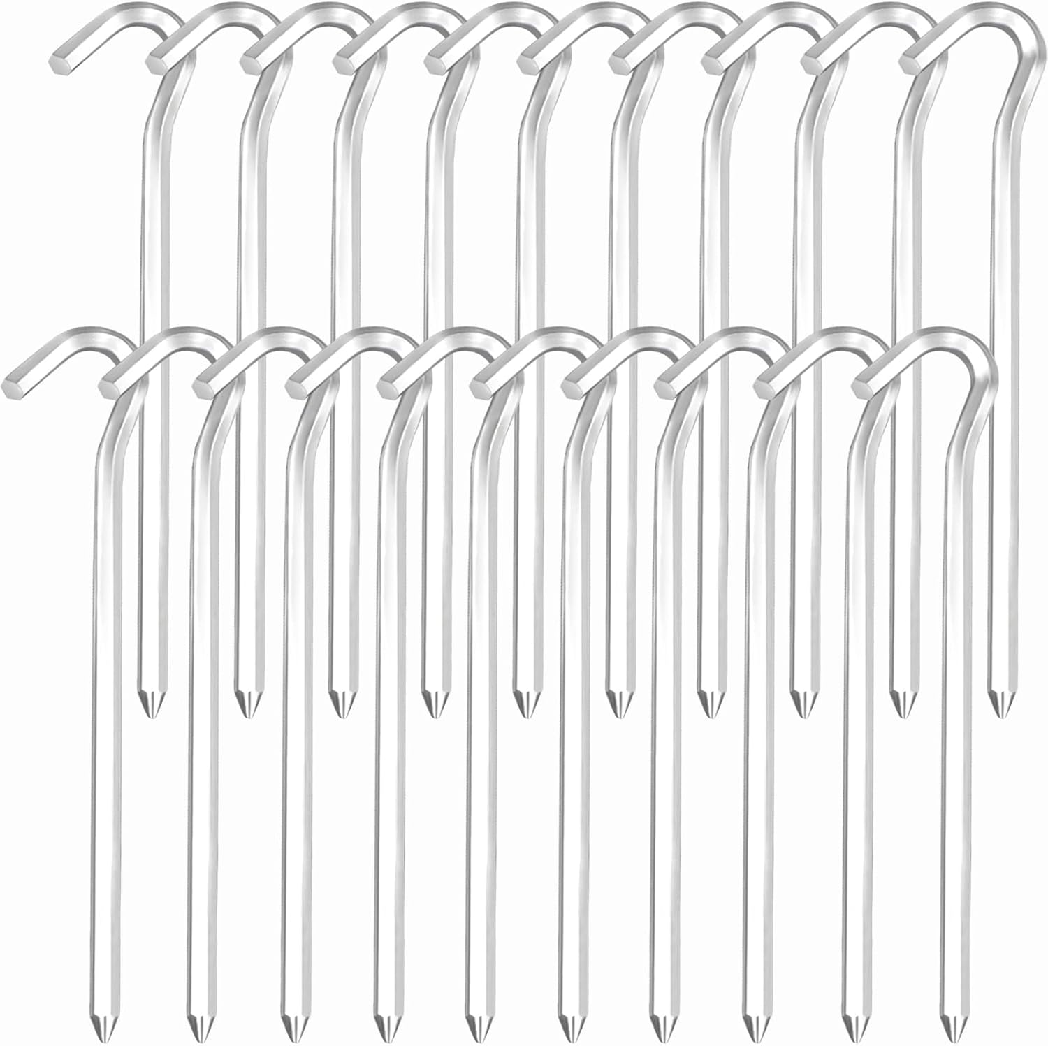 Śledzie kempingowe, śledzie do namiotów, śledzie aluminiowe do namiotów, 20 sztuk (18 cm)