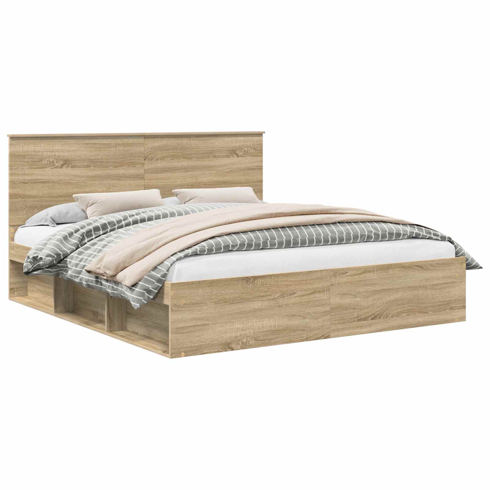 Cadre de lit 180 x 200 cm bois de pin massif - 2