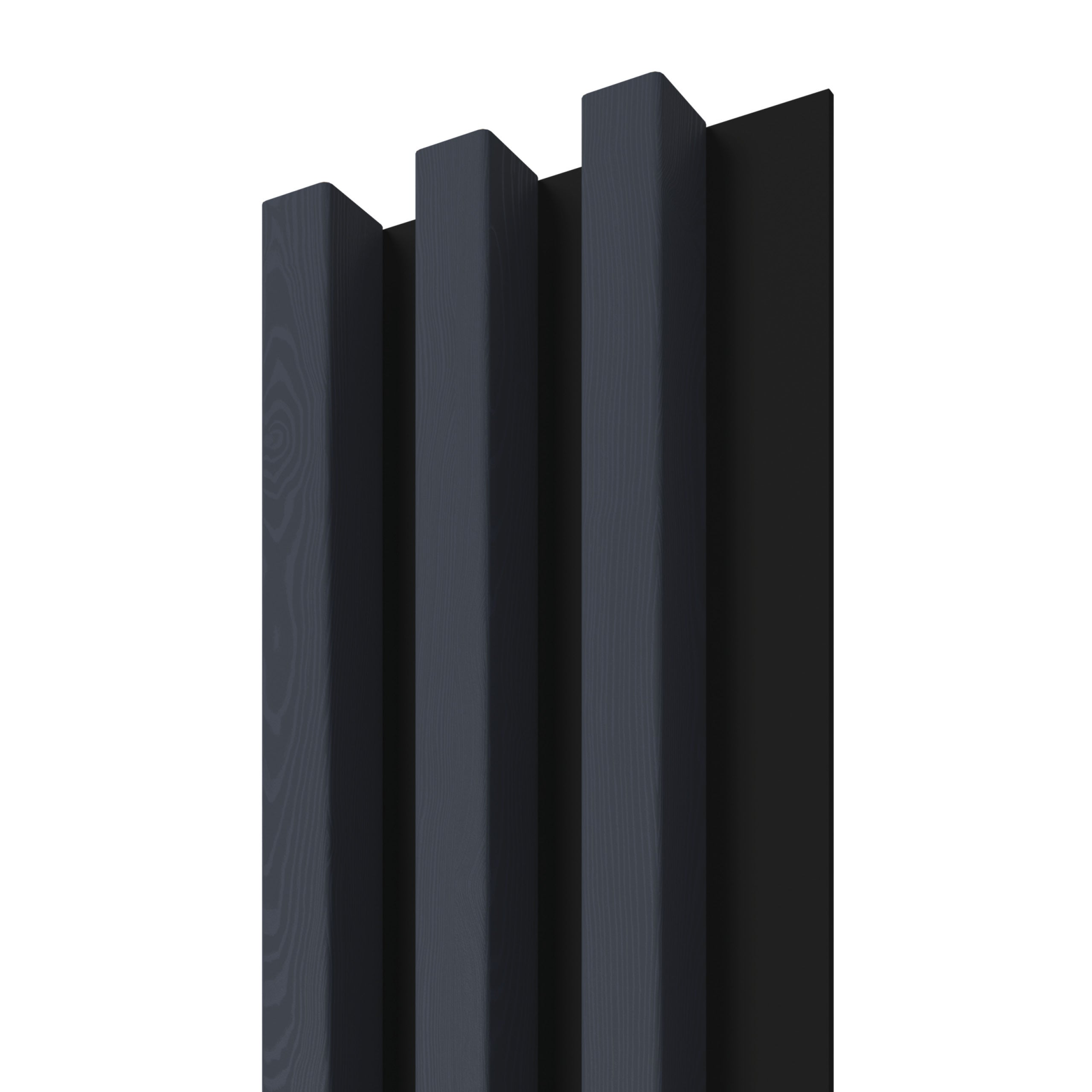 Lamele ścienne na czarnej płycie Stegu Linea Slim, niebieskie 265x15 cm panele dekoracyjne 1 szt.
