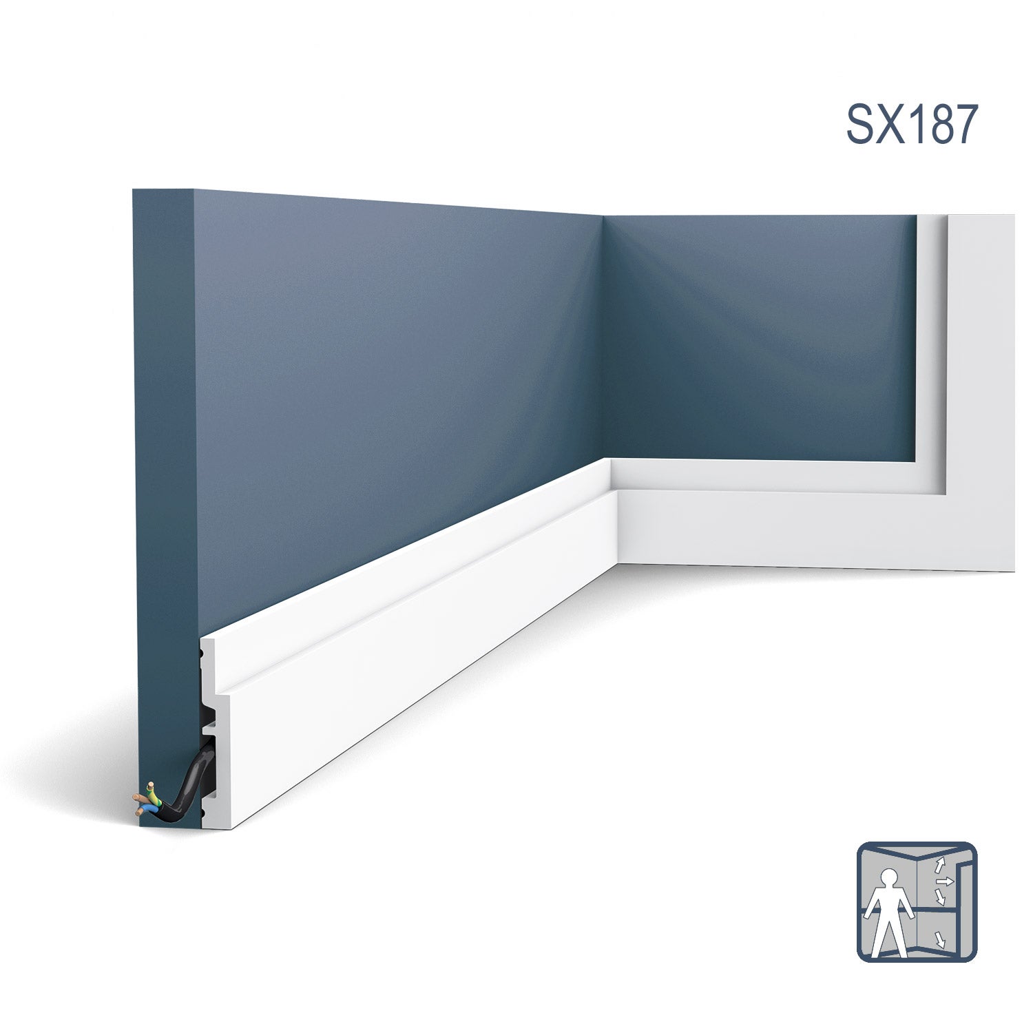 Plinthe Orac Decor MODERN SX187 HIGH LINE Plinthe Cimaise Moulure décorative - 2