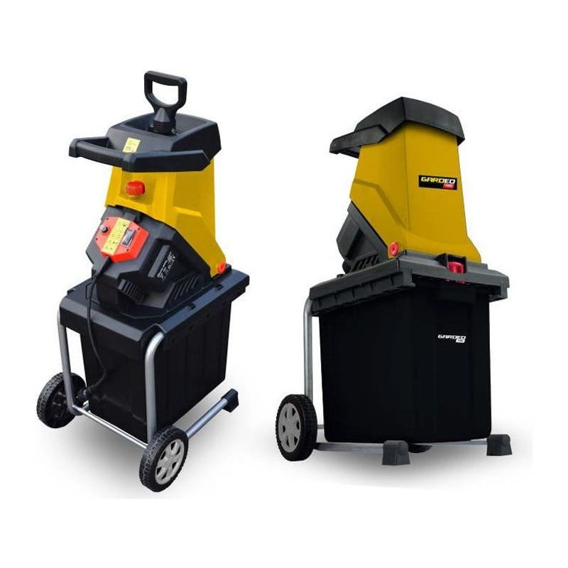 Broyeur De Végétaux Électrique 2800W 44MM - Gardeo Pro GBV2844SW Avec Bac 60L