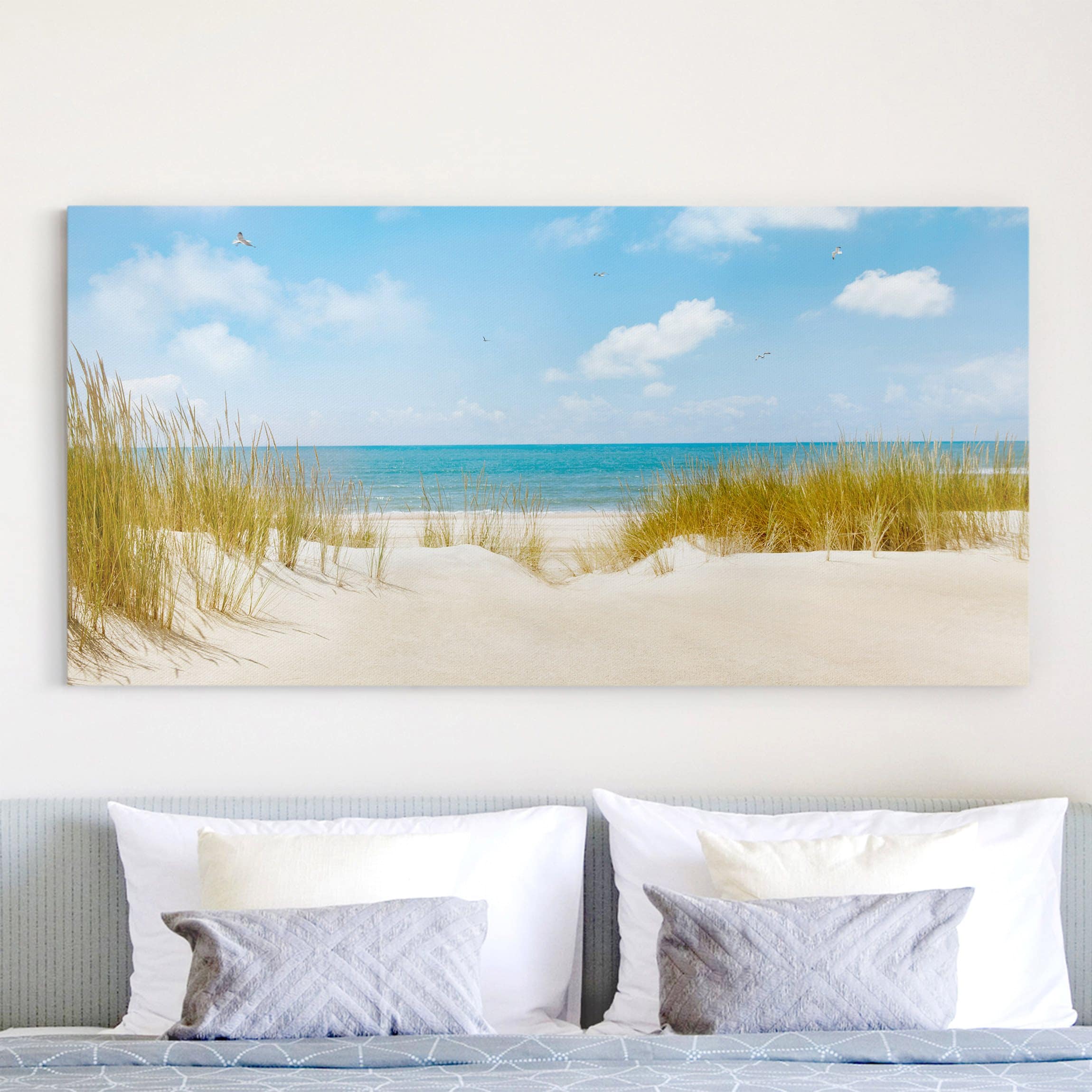 Impression Sur Toile Tableau Sur Toile Châssis Bleu Plage Mer Marin Photographie 105 Cuisine Chambre A Coucher Salon Couloir 30 X 30 Cm 91759860