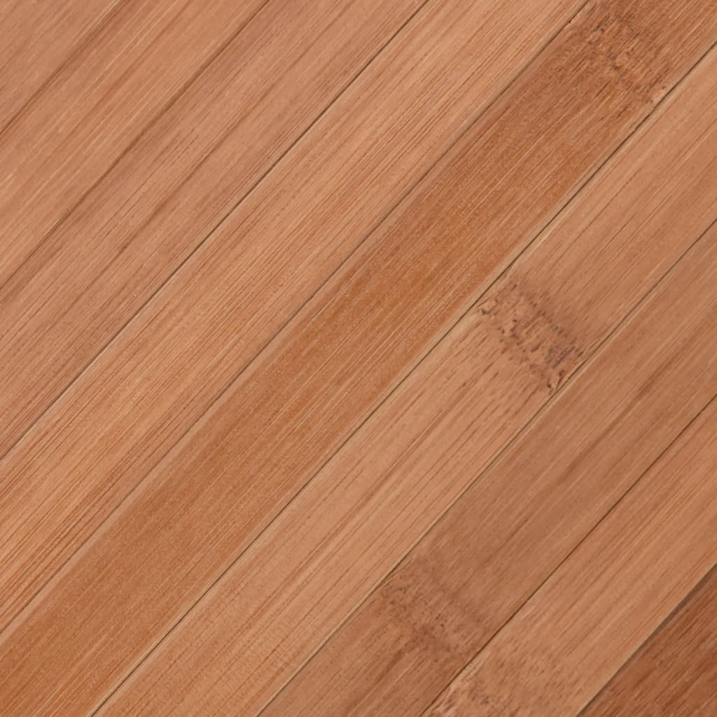 Tapis rectangulaire naturel 100x500 bambou - 7