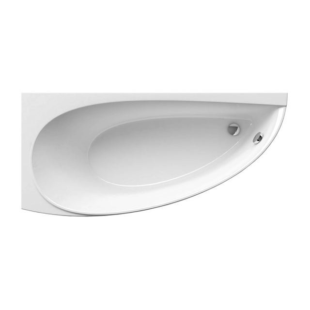 Ravak Avocado Vasca angolare salvaspazio, orientamento sinistra 150 x 75 cm in acrilico, Bianco (CT01000000)
