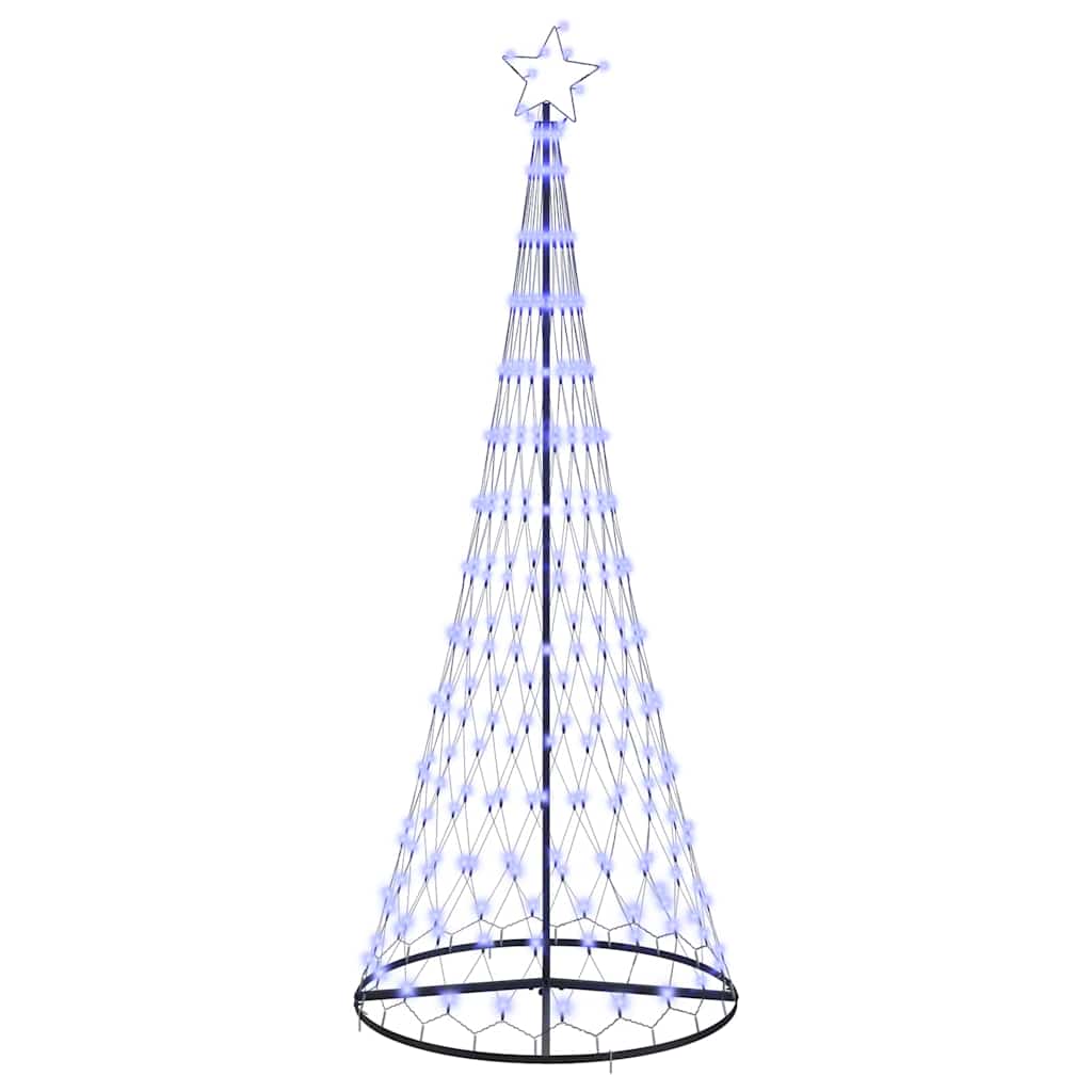 Choinka świąteczna LED Niebieski 100 x 100 x 250 cm Metal