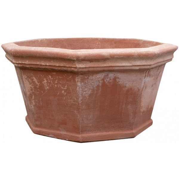 Biscottini macetas grandes de terracota para exterior 73x37x73 cm made in italy | macetas de exterior hechas a mano
