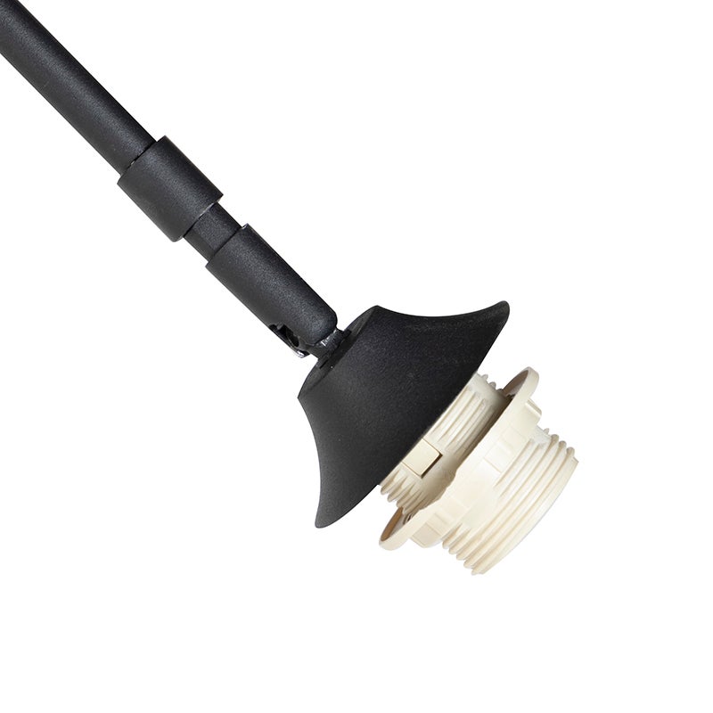 Lampe d'arche moderne noire avec base en marbre - XXL - 8