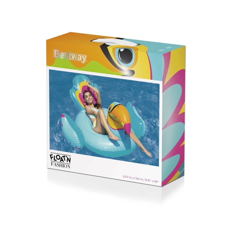 Bestway Bouée XXL chevauchable Toucan 207 x 150 cm - 7