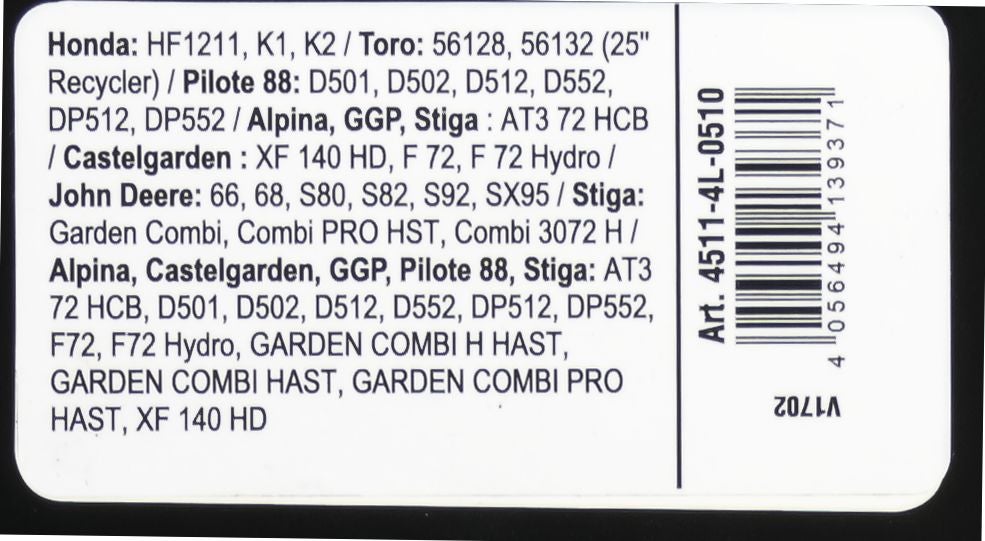 Courroie trapézoïdale X-Grip V de type 4L510 - 3