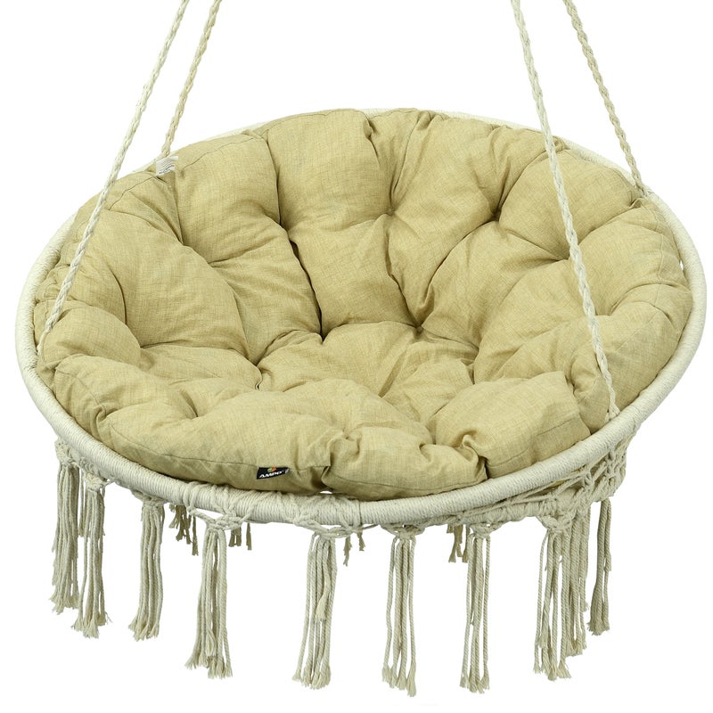 Poduszka na huśtawkę bocianie gniazdo AMPO beżowy 110 cm 1 szt.