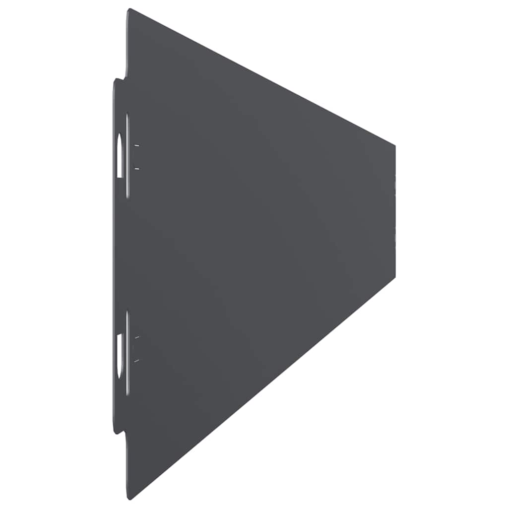 Bordure Jardin 10 pcs 10x103 cm Acier Laminé à Froid Anthracite, Robuste, Anti-Corrosion, Durable, Pelouse Massif Allée, Jardinier - 6