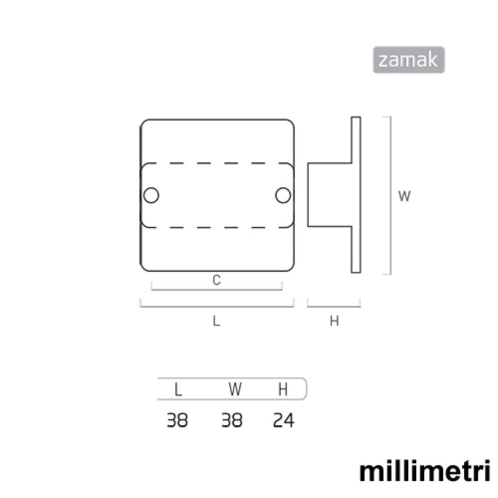 6 Un. poignées de meuble en nickel mat porte armoire cuisine salle de bain38x38MM - 7