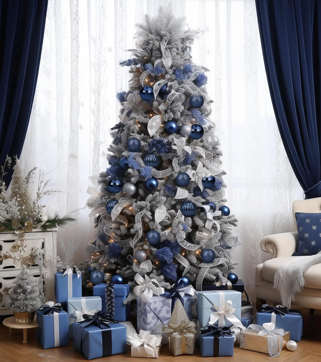 Conjunto de 36 enfeites para árvores de Natal, Conjunto de bolas de Natal, Pingentes para árvores de Natal, Presente de Natal, Decorações de Natal - 2