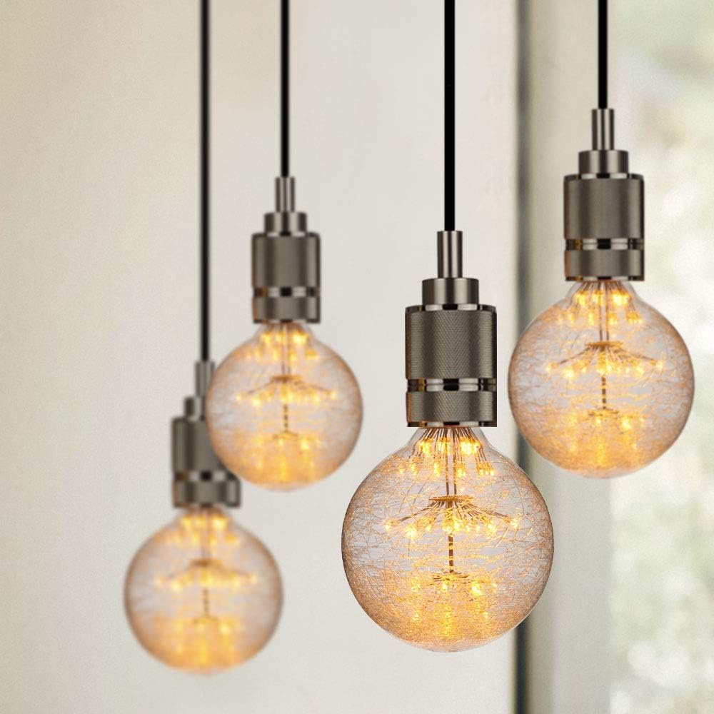 Led Ampoule Vintage Ampoule RGB Feu D'artifice Edison Ampoule G95 3W 220/240V E27 Ampoule Décorative (Feu d'artifice en fibre de verre) - 4