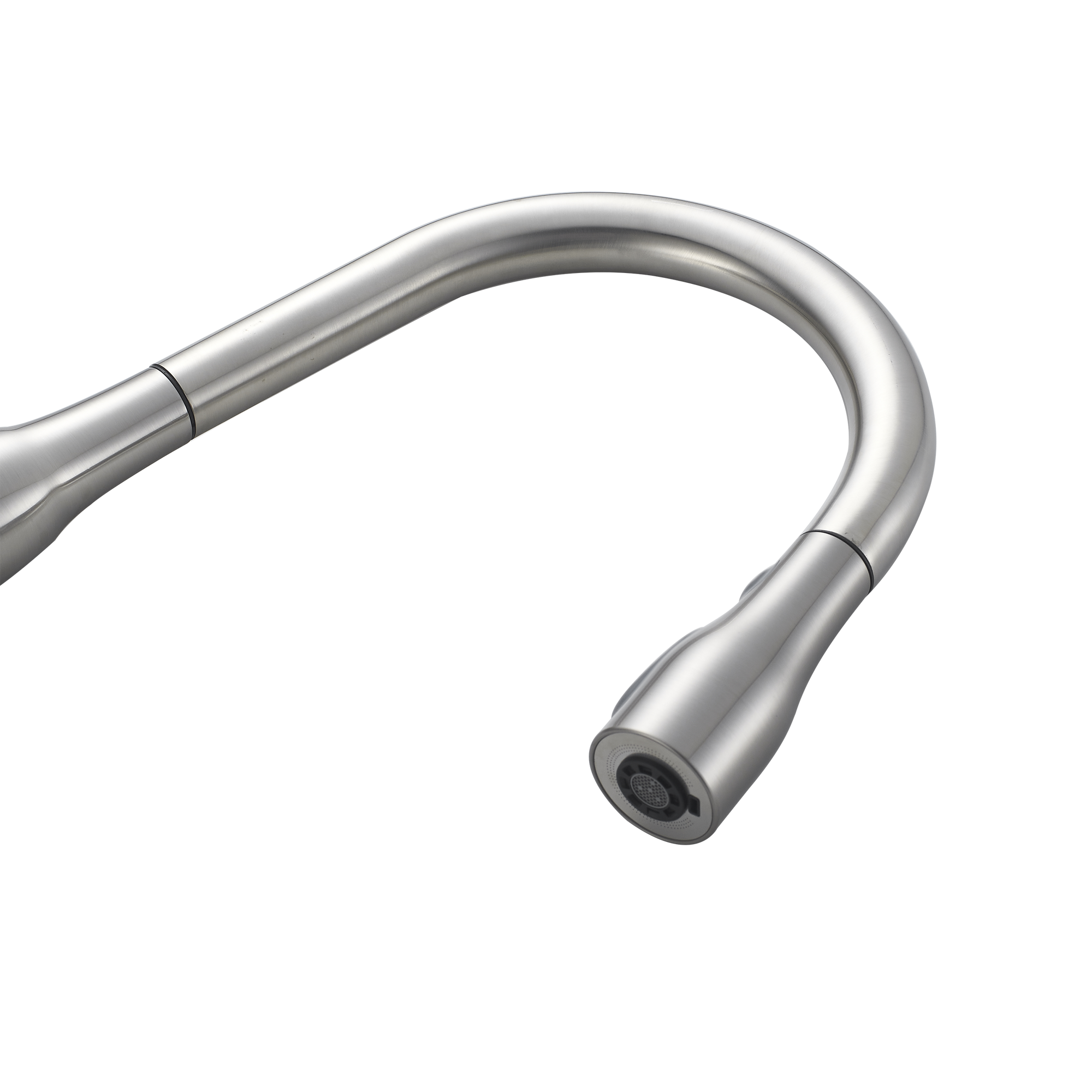 Rubinetto da cucina con canna alta e doccetta estraibile FANNY - 3 tipi di getto - Cromo spazzolato - DELINIA - 9