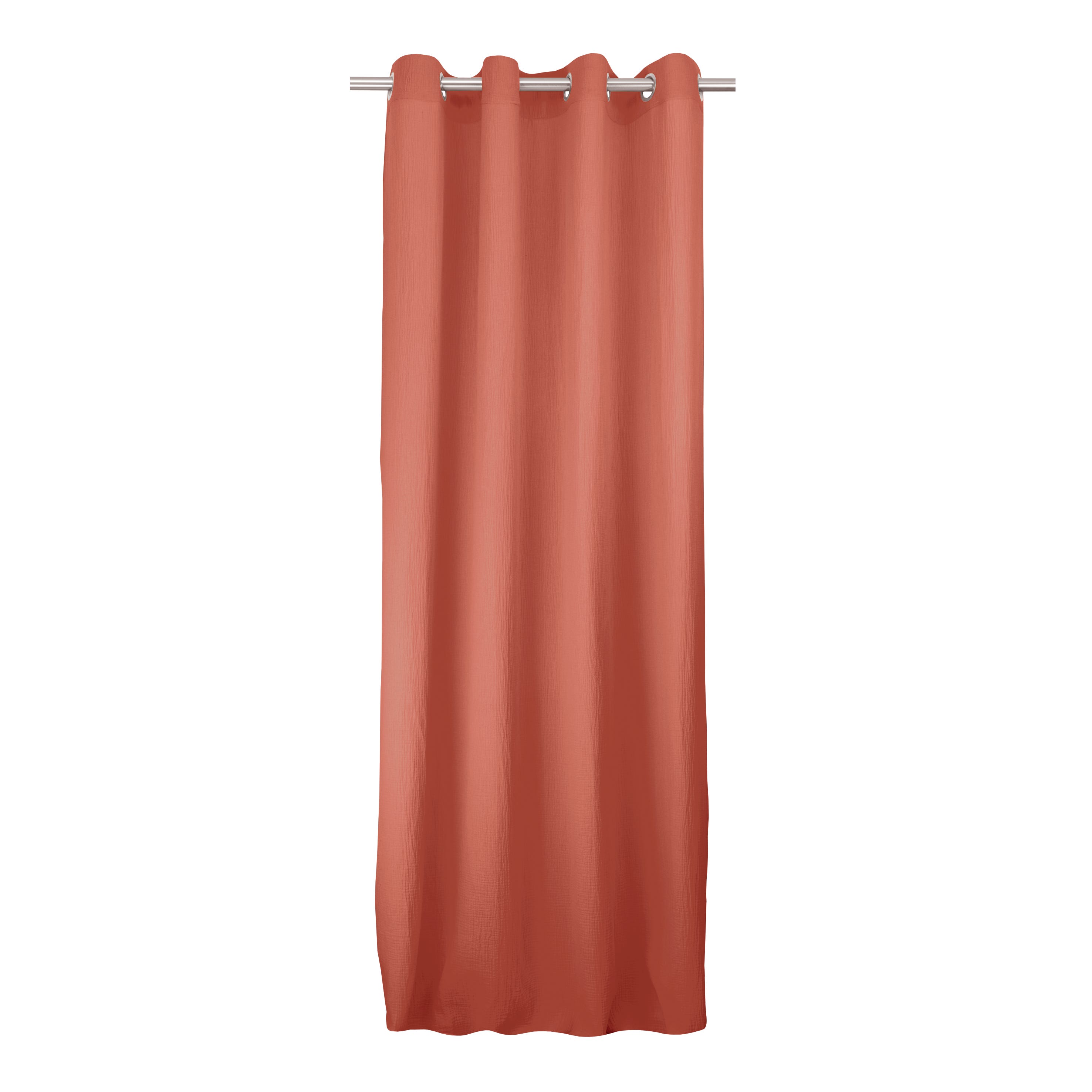 Zasłona zaciemniająca Suzan, bawełna, koral, wys. 280 x szer. 140 cm INSPIRE