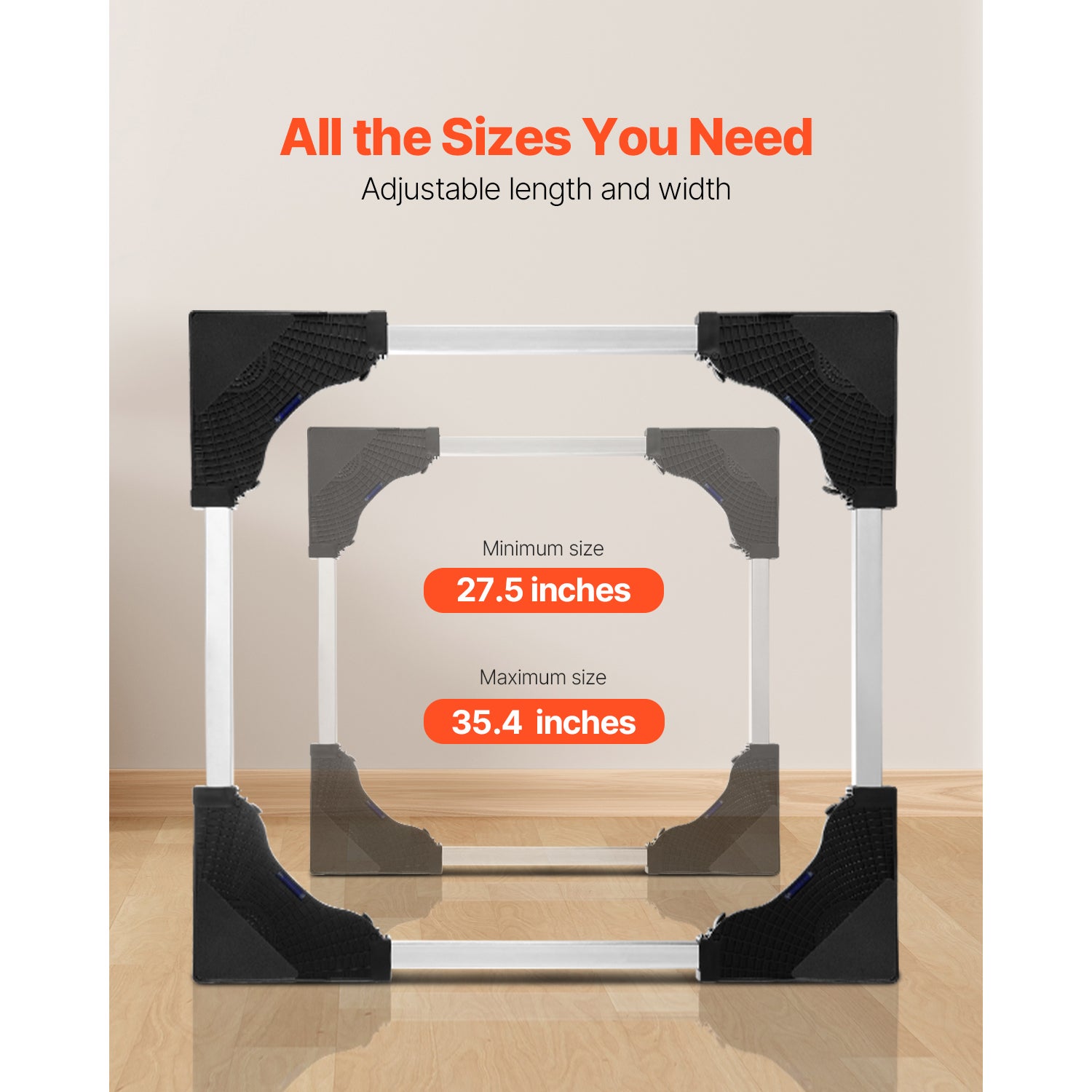 Suporte para eletrodomésticos,SucceBuy capacidade de carga de até 500 kg,base com 8 rodas giratórias,4 das quais equipadas com freios - 6