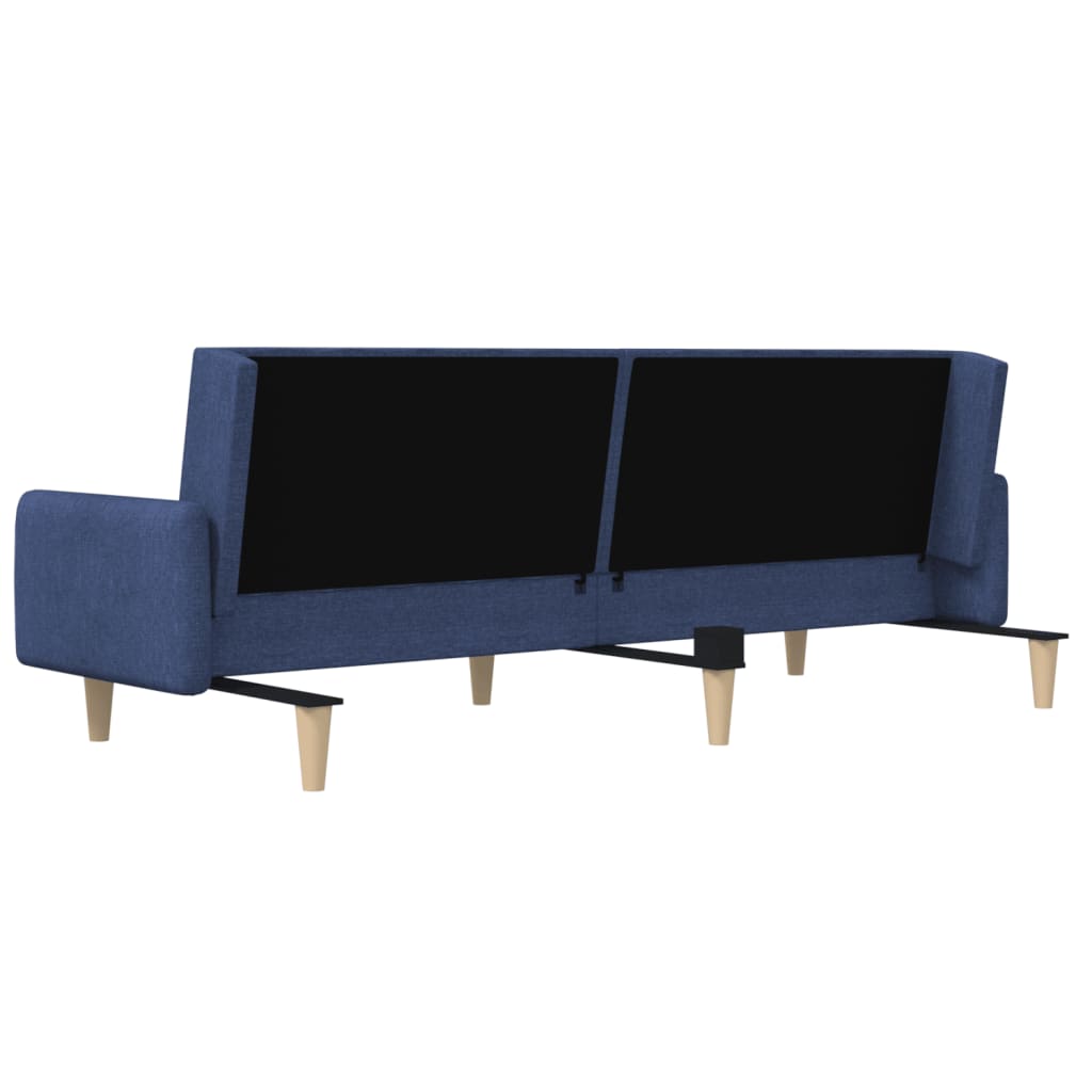 Canapé-lit | Lit simple | Canapé convertible à 2 places bleu tissu CFW36281 - 8