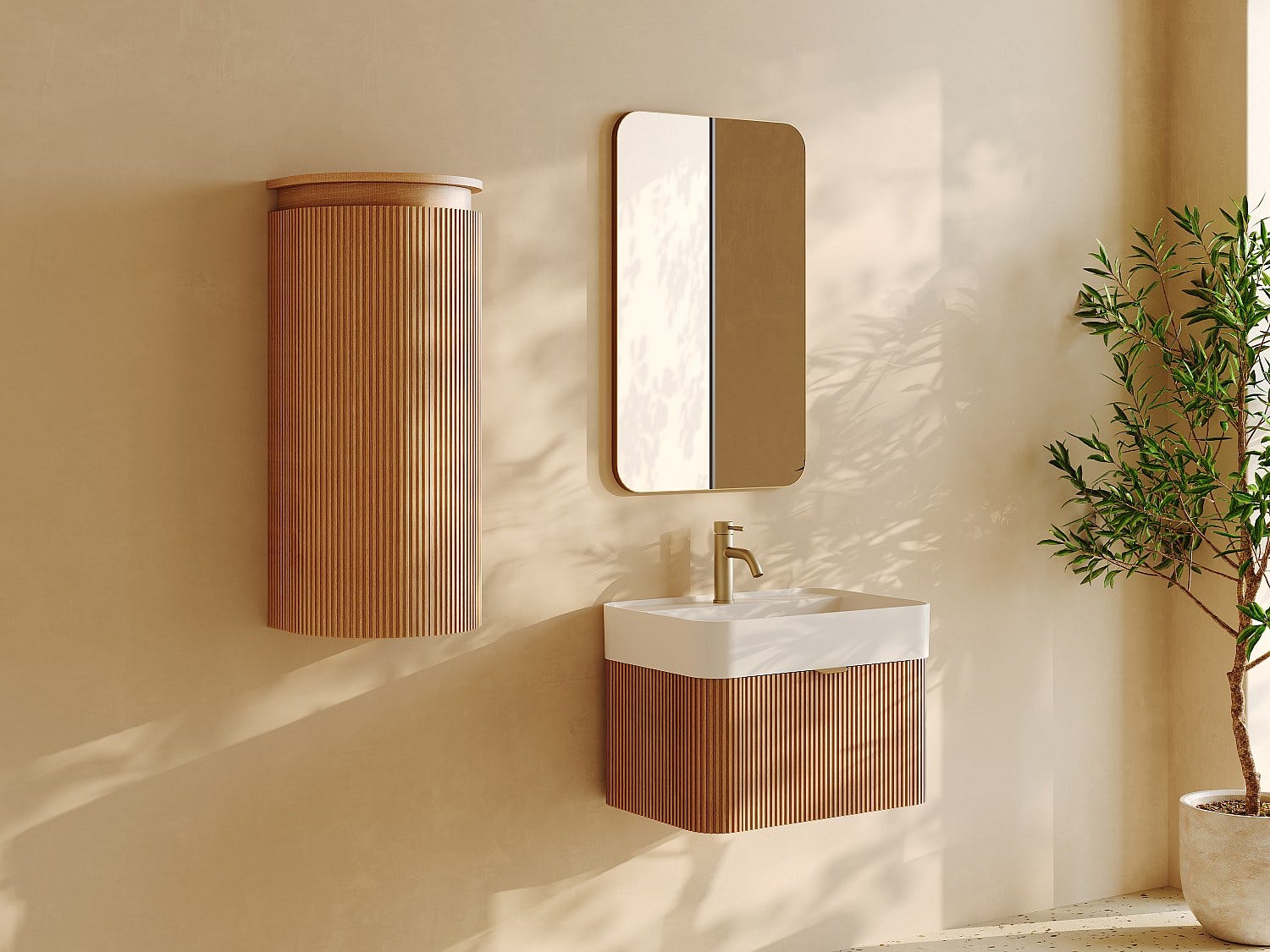 Biscottini Meuble De Salle De Bain Suspendu Bois Et Verre L42 Biscottini Meuble De Salle De Bain Suspendu Bois Et Verre L42