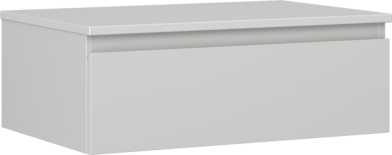 Mexen Orio szafka łazienkowa podumywalkowa 70 cm z blatem, 1 szuflada, szara mat - 91A10-07023-1-BFC62