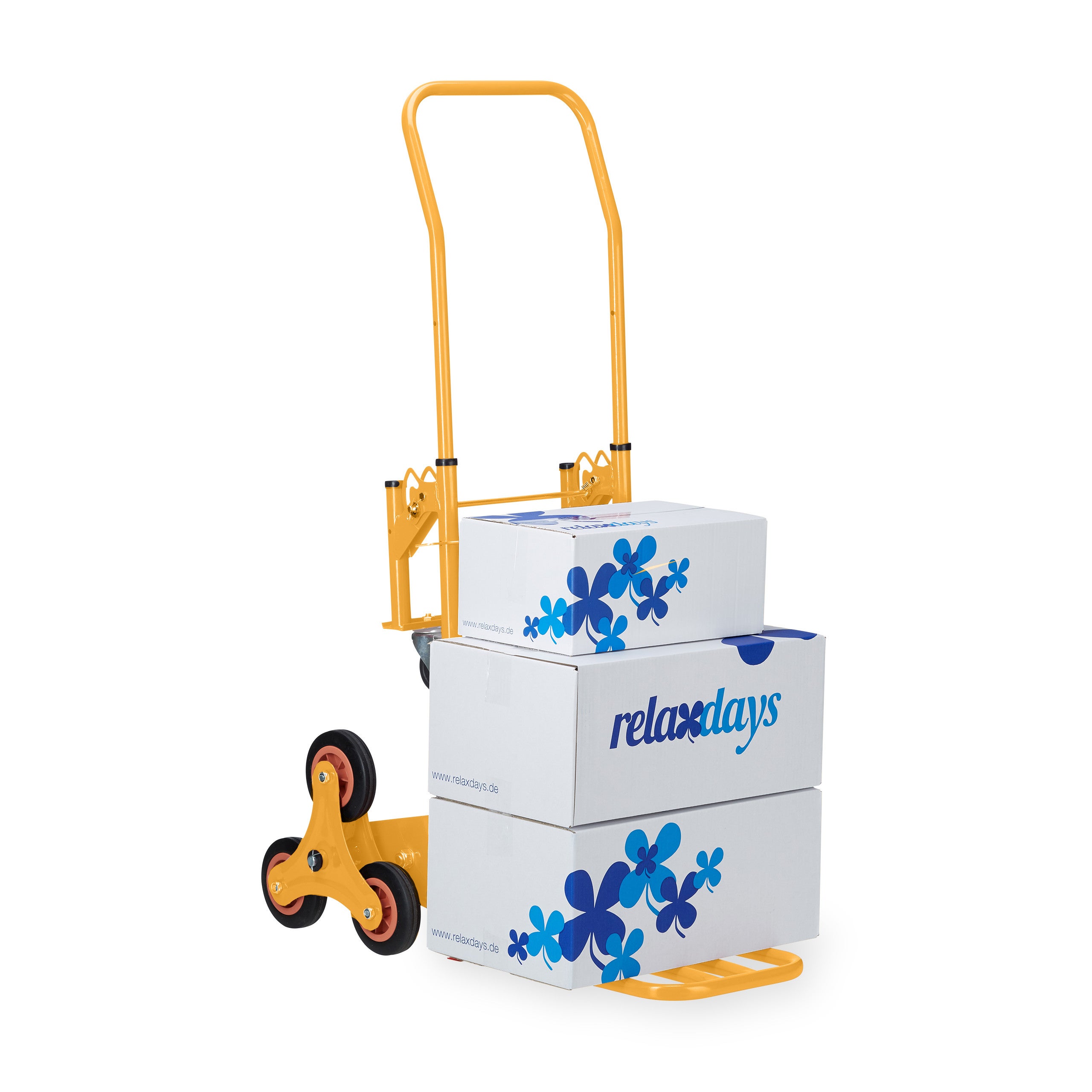 Relaxdays Diable Pour Escaliers 2en1 Pliable Vert - Chariot Transport Jusqu'à 150 Kg