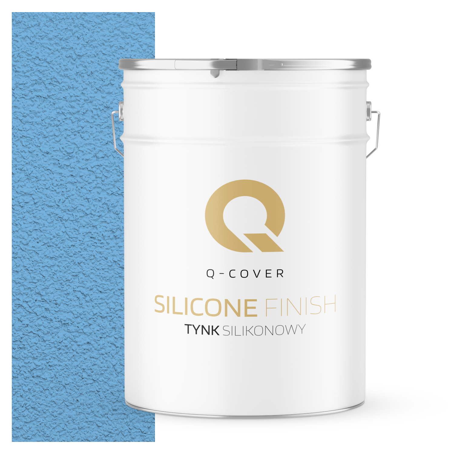 Tynk Silikonowy Elewacyjny Baranek 1.5mm Q-Cover Błękitny F116 25KG