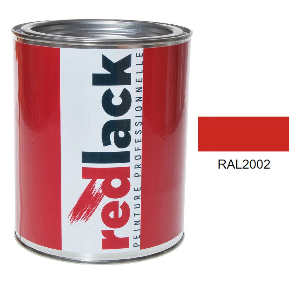 Bote de 1L de pintura – RAL 2002 Naranja Sanguina – Brillo – para ...