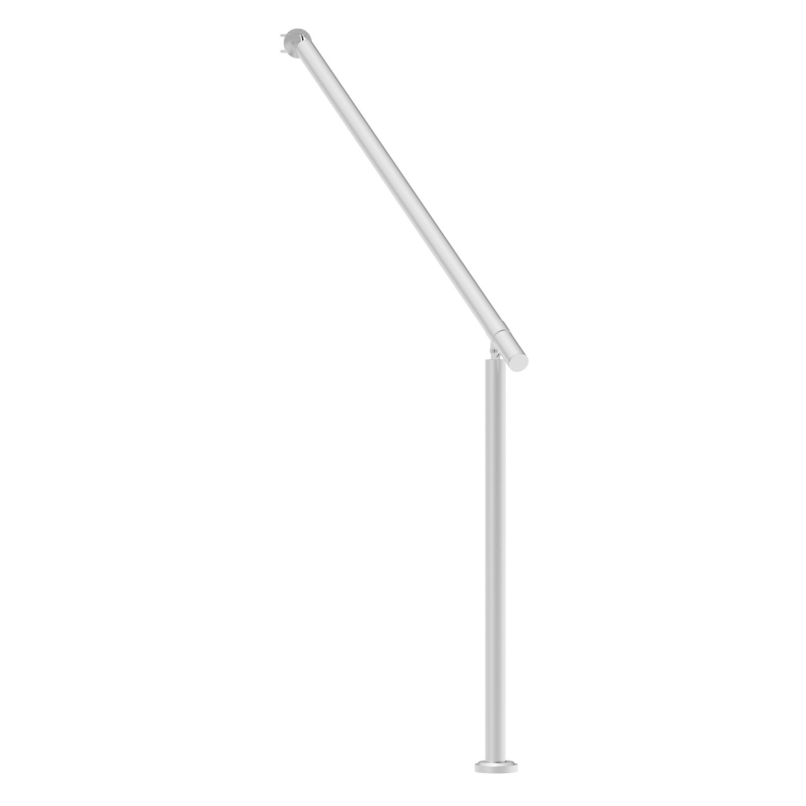 Ringhiere esterne 120 cm,SucceBuy parapetto terrazza argento,fissaggio a muro,kit completo. - 3