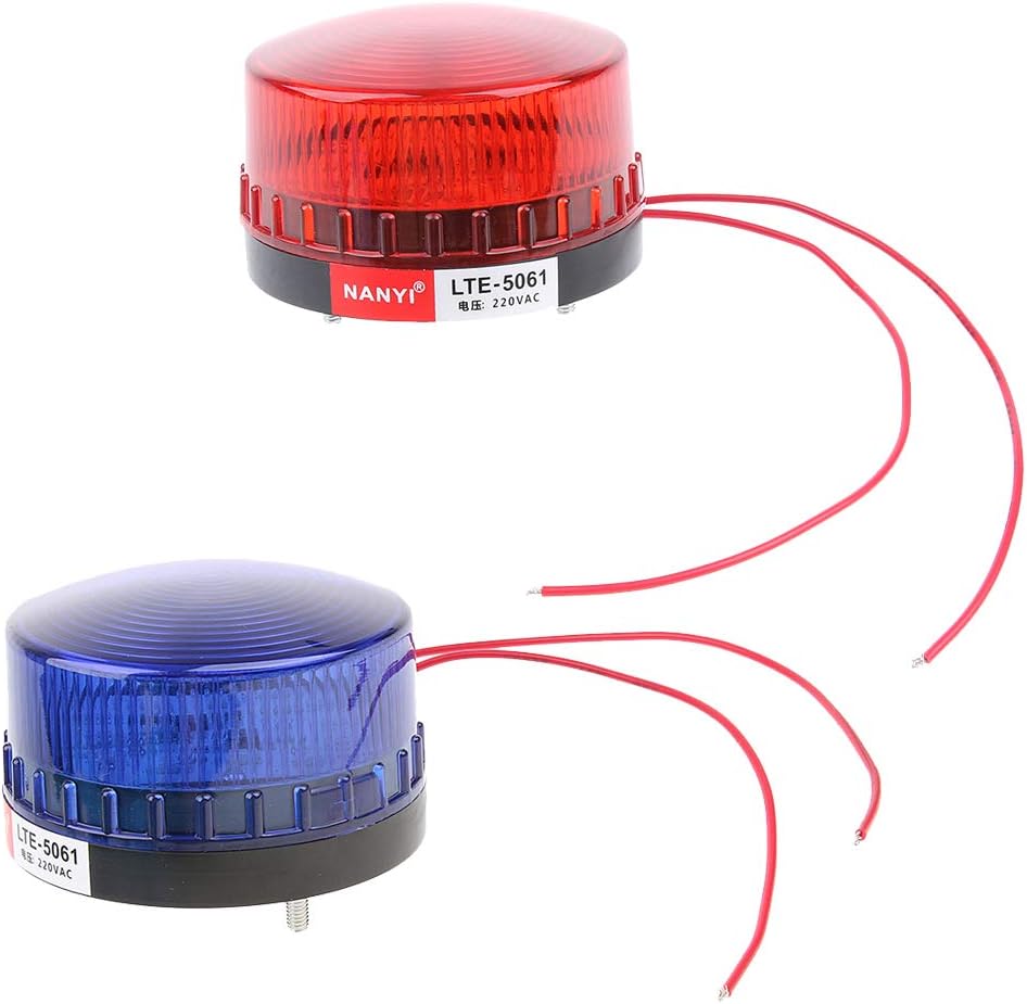 2 Lampy obrotowe LED 220V – Lampy ostrzegawcze, Oświetlenie awaryjne do warsztatu, samochodu, bezpieczeństwo
