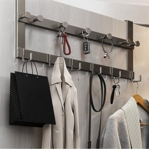 Appendiabiti da parete Yawenhe (51 cm), appendiabiti rimovibile in stile industriale, salvaspazio per soggiorno o camera da letto | Leroy Merlin