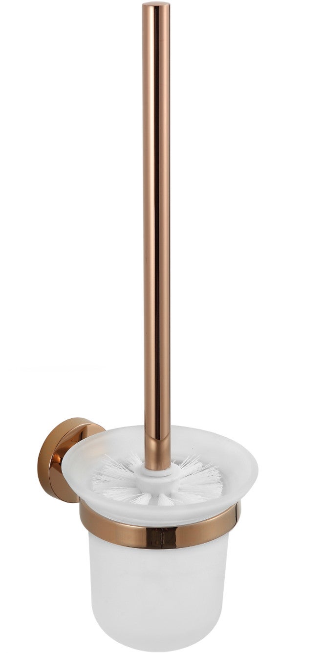Mexen Remo szczotka toaletowa, różówe złoto - 7050750-60