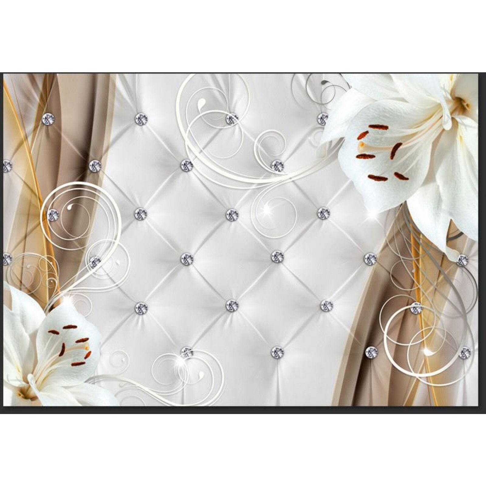 Papier peint lis du matin - 250 x 175 cm - 2