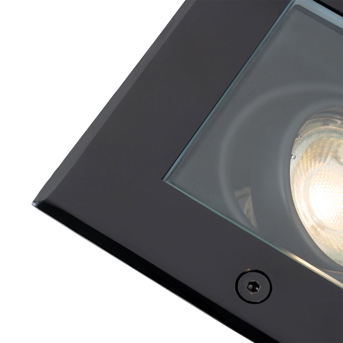 Qazqa moderne spot encastré au sol extérieur extérieure pour jardin - Oneon - noir, max. 50w, gu10, 13cm, IP65, carré - 4