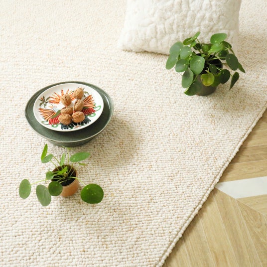 Tapis de salon ou chambre - Bouclette - Crème fouettée - 160 x 230 cm - 3