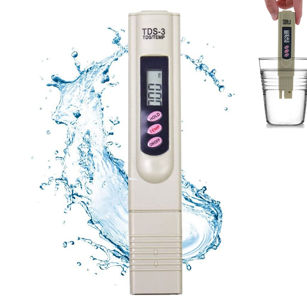 Przenośny tester TDS – zakres pomiarowy 0–9990 ppm – cyfrowy tester jakości wody – do wody pitnej, basenów, akwariów, spa