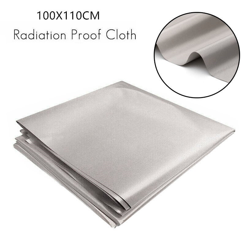 Tissu de protection anti-ondes électromagnétiques (100 cm x 110 cm) bloquant les signaux RFID, WiFi, RF, LF et EMI. Tissu à haute conductivité. - 2