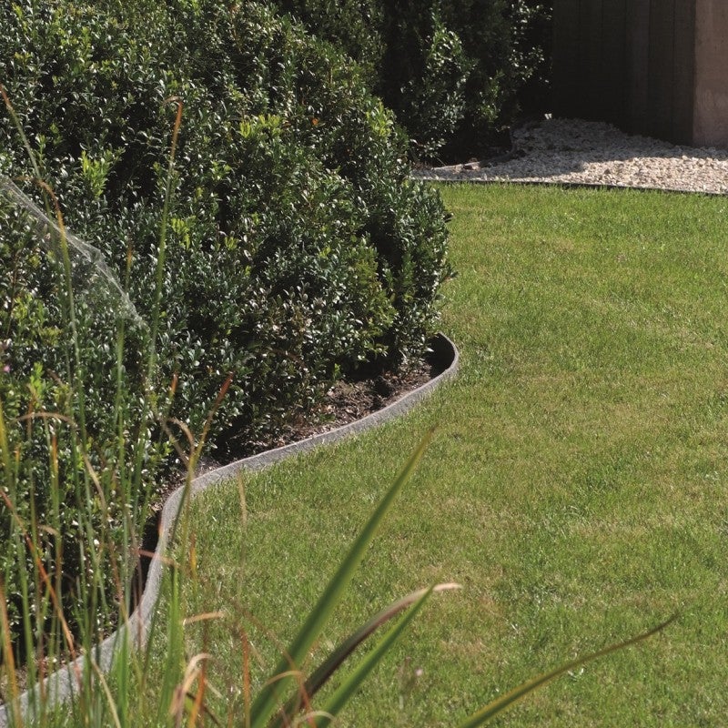 Ecolat Bordure de jardin H.14 cm rouleau - Gris 2000 - 2